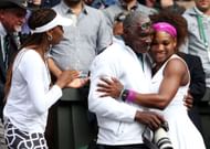 Venus and Serena Williams with their father Richard - Source: Getty